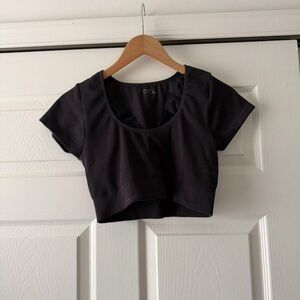 Aerie Black Crop Top